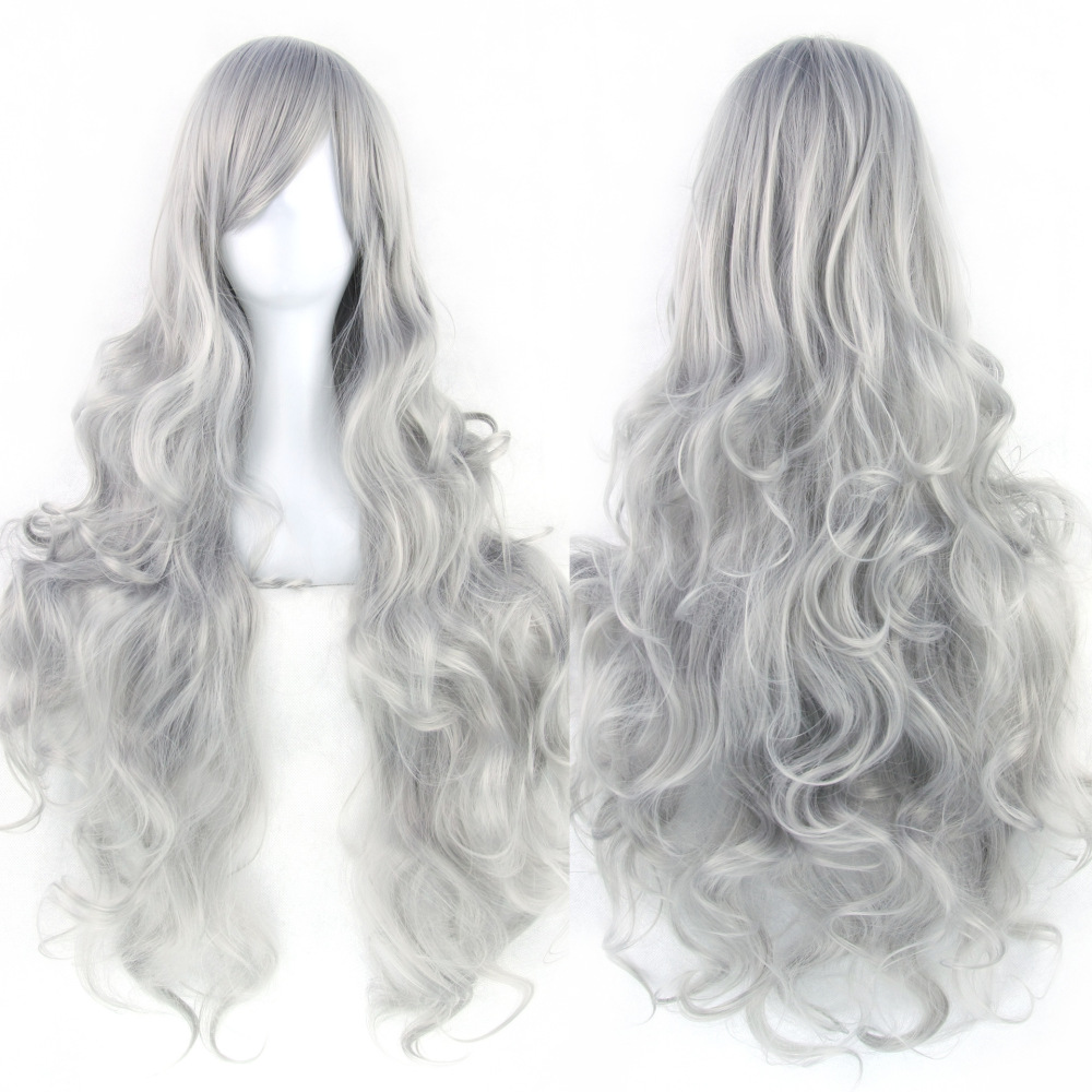 Versatile Cosplay Wig Hair Mao-style Cosplay Wig Long Curly Wig High-Temperature Silk Curls