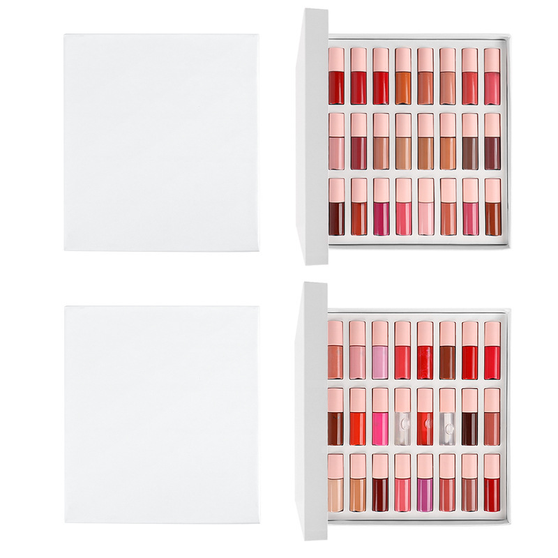 跨境爆款迷你瓶唇彩套装无logo唇釉厂家外贸批发Lip Gloss Set