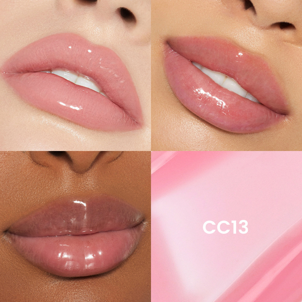 外贸跨境水果钻石圆形唇彩无logo唇釉丰唇透明彩妆现货lip gloss