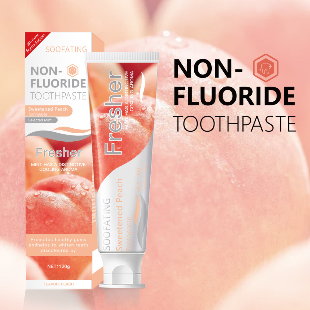 soofating toothpaste fruit flavored fluoride free toothpaste