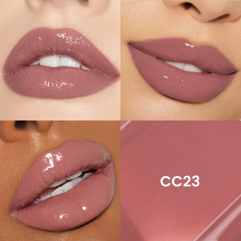 外贸跨境水果钻石圆形唇彩无logo唇釉丰唇透明彩妆现货lip gloss