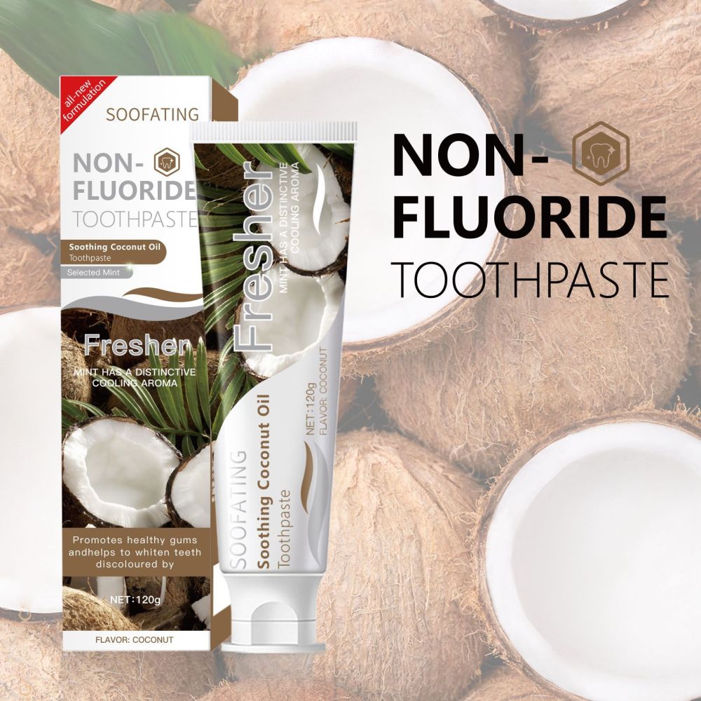 soofating toothpaste fruit flavored fluoride free toothpaste