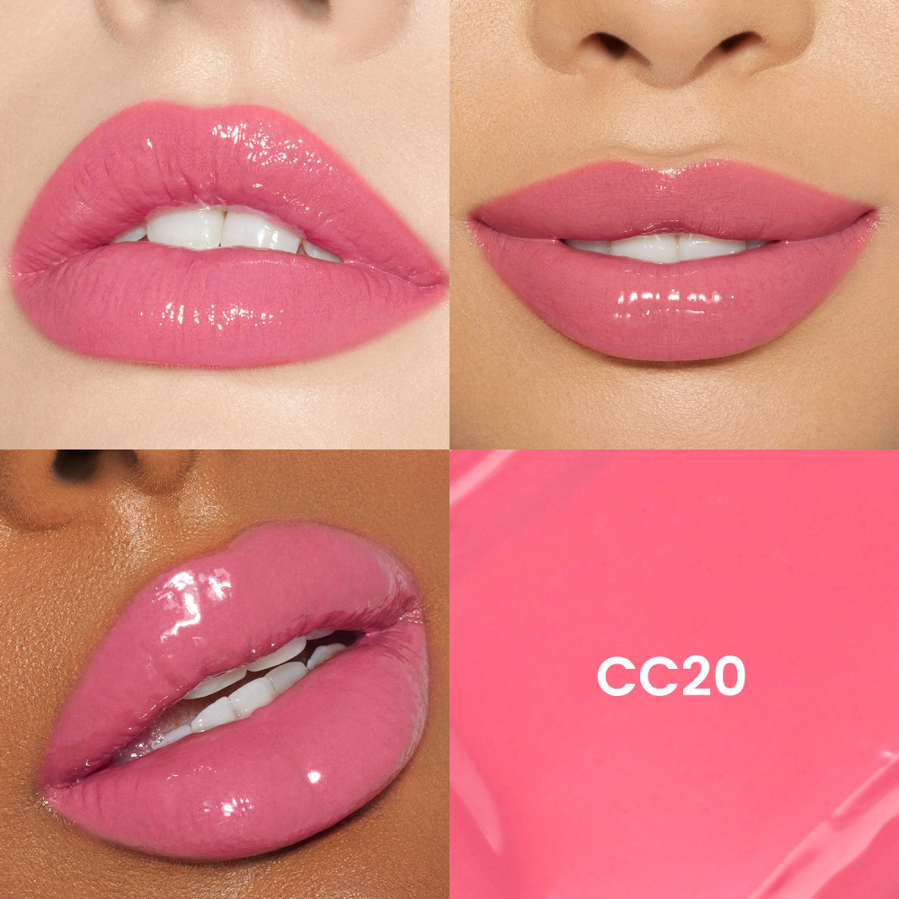 外贸跨境水果钻石圆形唇彩无logo唇釉丰唇透明彩妆现货lip gloss