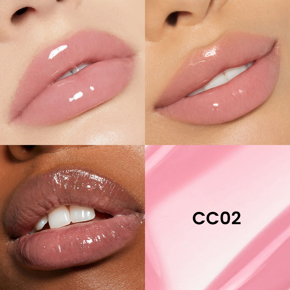 外贸跨境水果钻石圆形唇彩无logo唇釉丰唇透明彩妆现货lip gloss