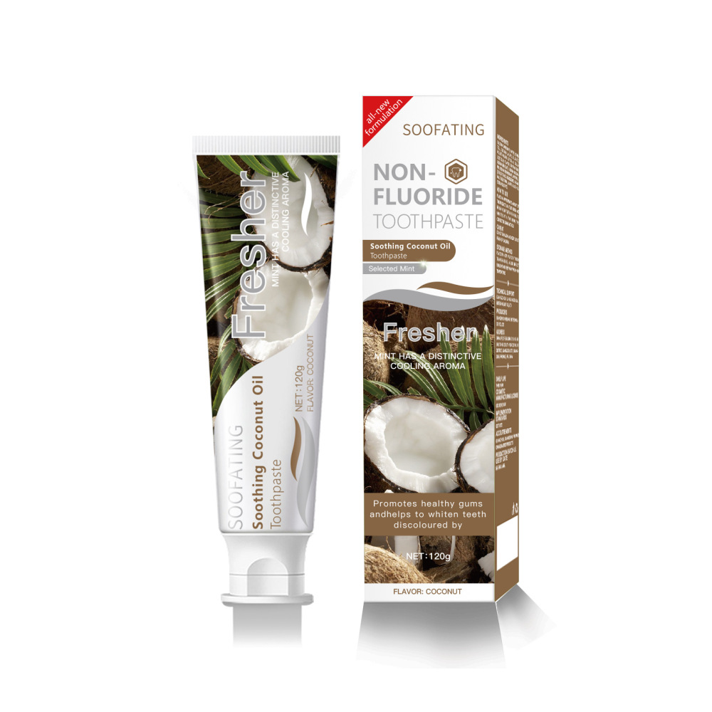 soofating toothpaste fruit flavored fluoride free toothpaste