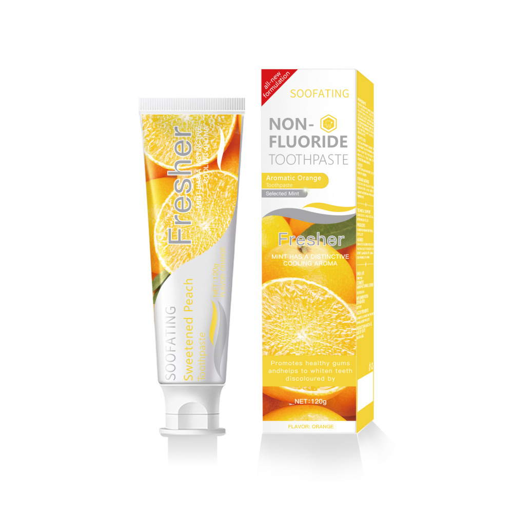 soofating toothpaste fruit flavored fluoride free toothpaste