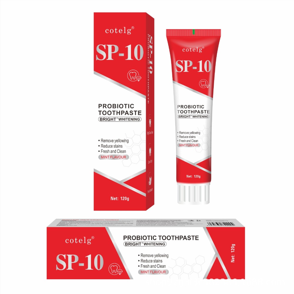 SP-10跨境外贸品牙齿焕亮牙膏深层清洁呵护清新口气改善维护口腔
