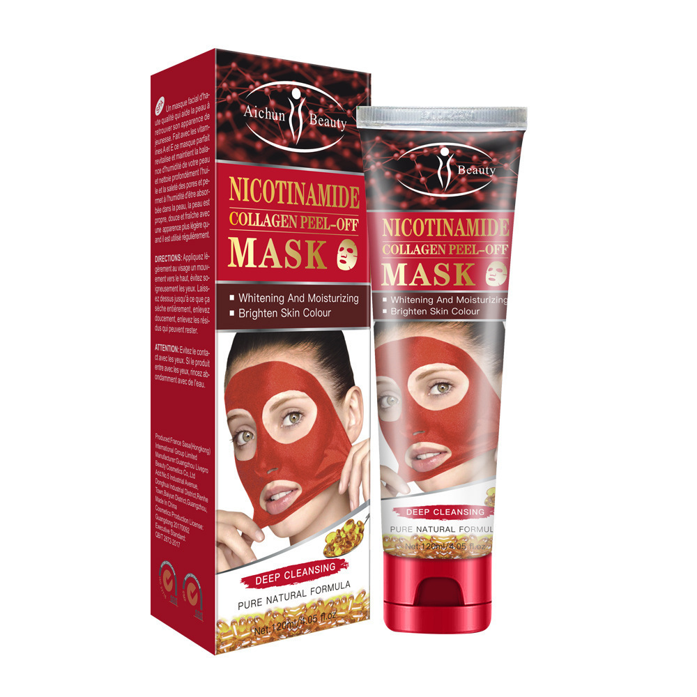 跨境鱼子酱撕拉面膜清洁去黑头收缩毛孔泥膜批发Peel off  mask