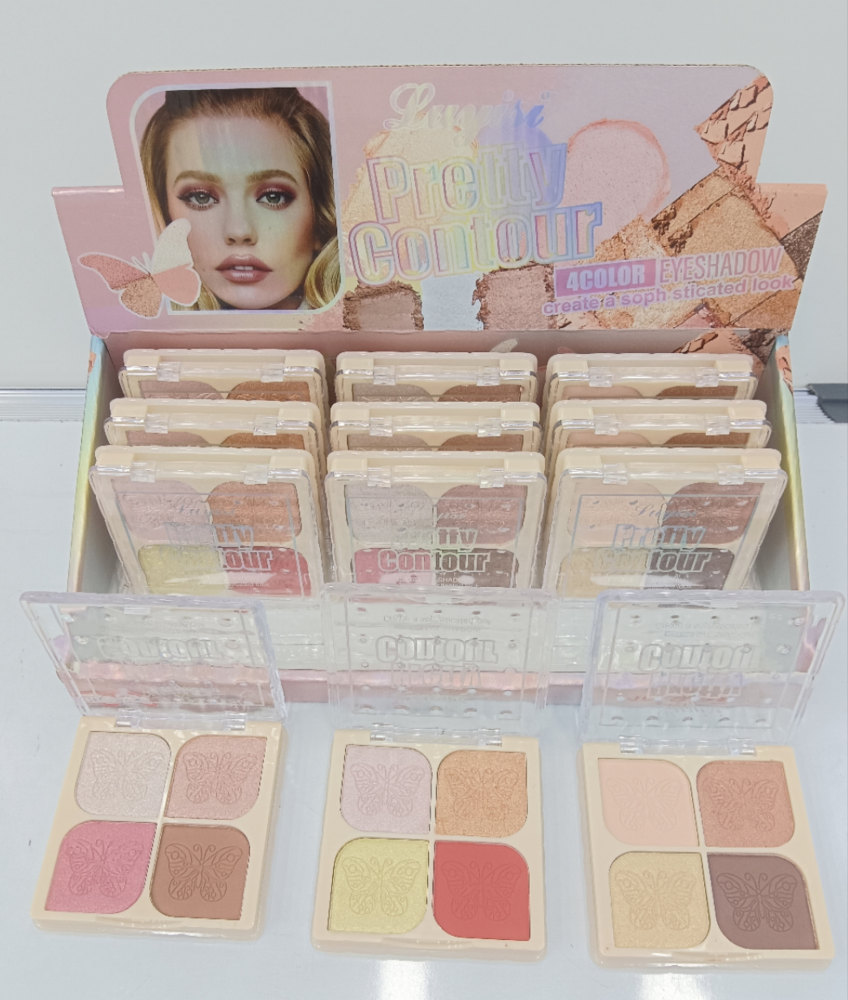 Butterfly Highlighting Four-Color Highlighter Eyeshadow Contour