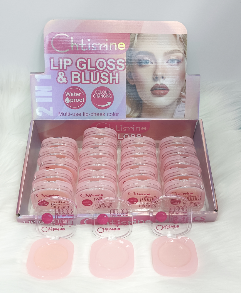 Color-changing transparent blush lipstick