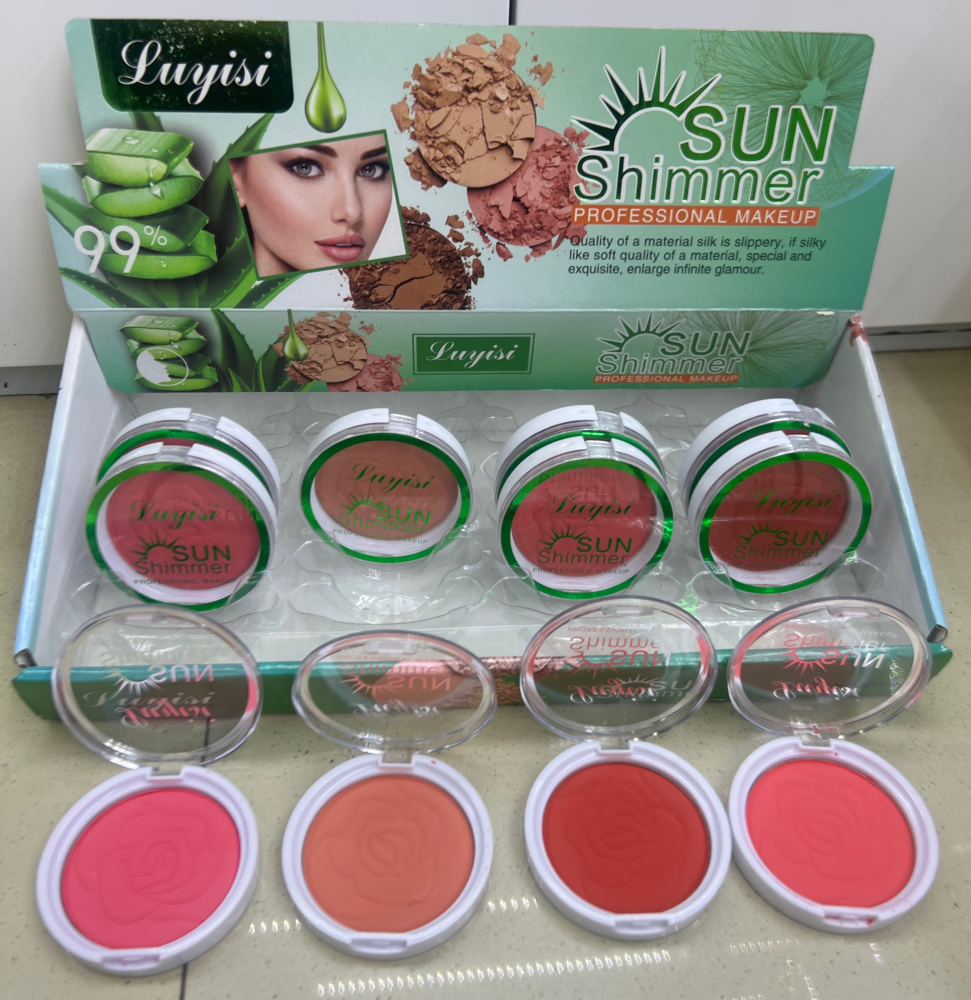 Rose-pink Blush, Single-Color Printed Eyeshadow for Frequent Use