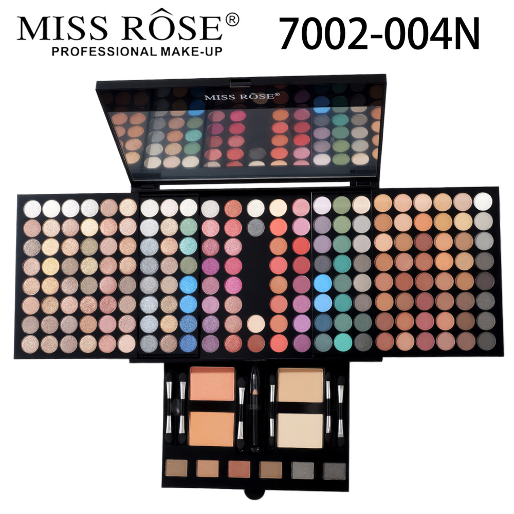 MISSROSE跨境钢琴盒彩妆盘眼影腮红套装180色修容化妆盒人鱼姬色