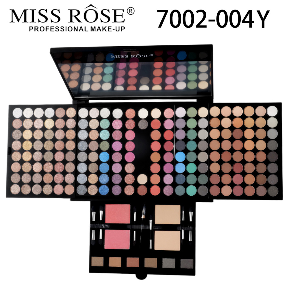 MISSROSE跨境钢琴盒彩妆盘眼影腮红套装180色修容化妆盒人鱼姬色