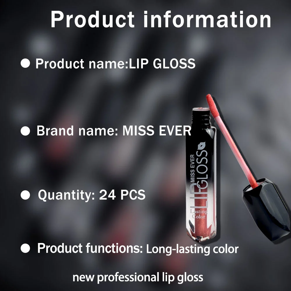 Lip gloss, lip stain, lip oil, glass water, lip color, light mirror ...