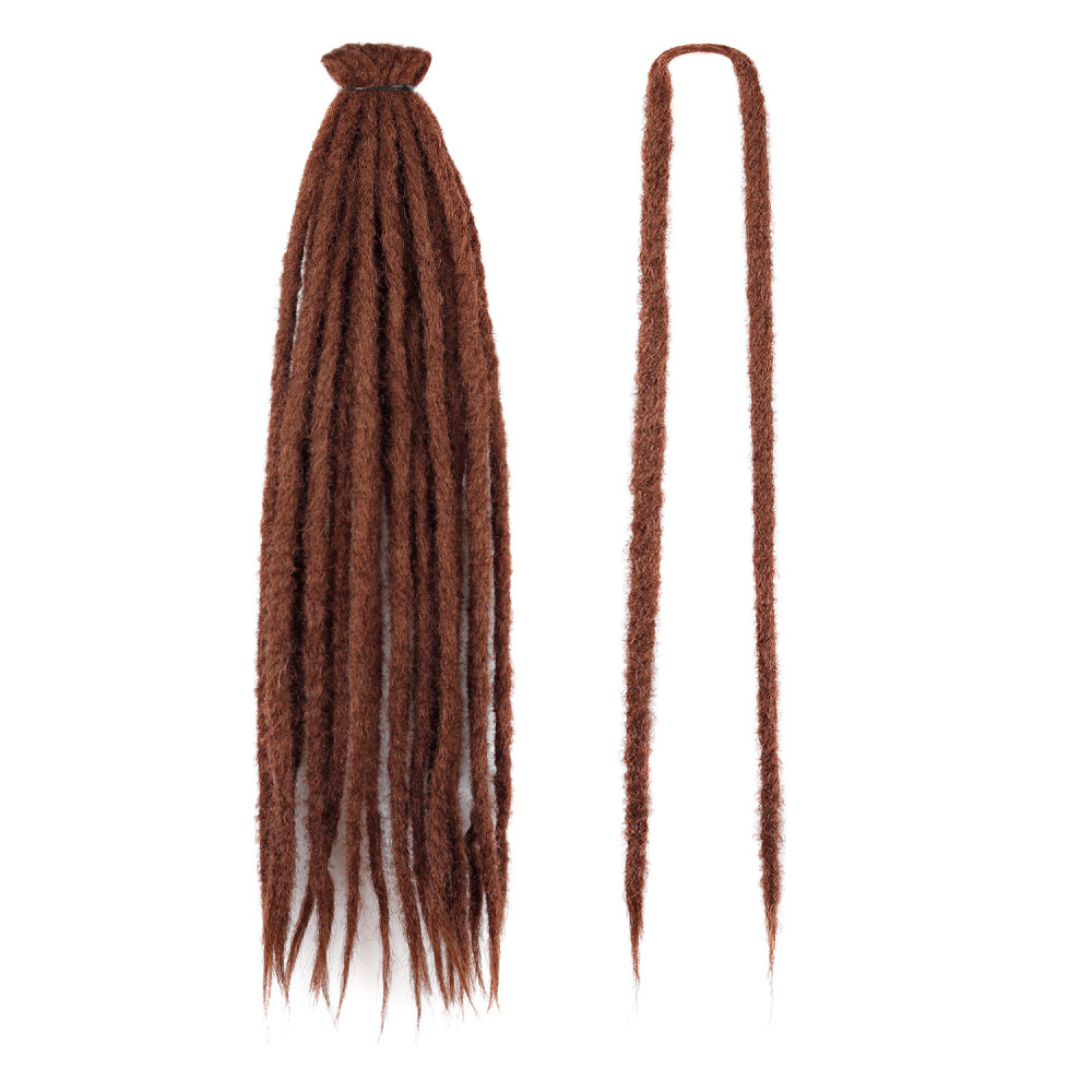 Euro-American hip-hop reggae synthetic dreadlock crochet hair double dreads double-tailed dreads