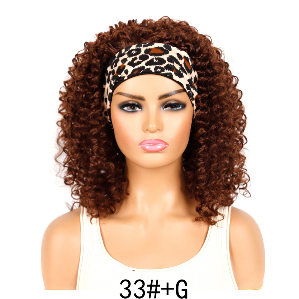 Icing Silk Hair Ribbon Wig Cap, Short Deep Wave Hair Ribbon Wig Cap, Icing Silk Wig Cap, Hair Band Wig Cap