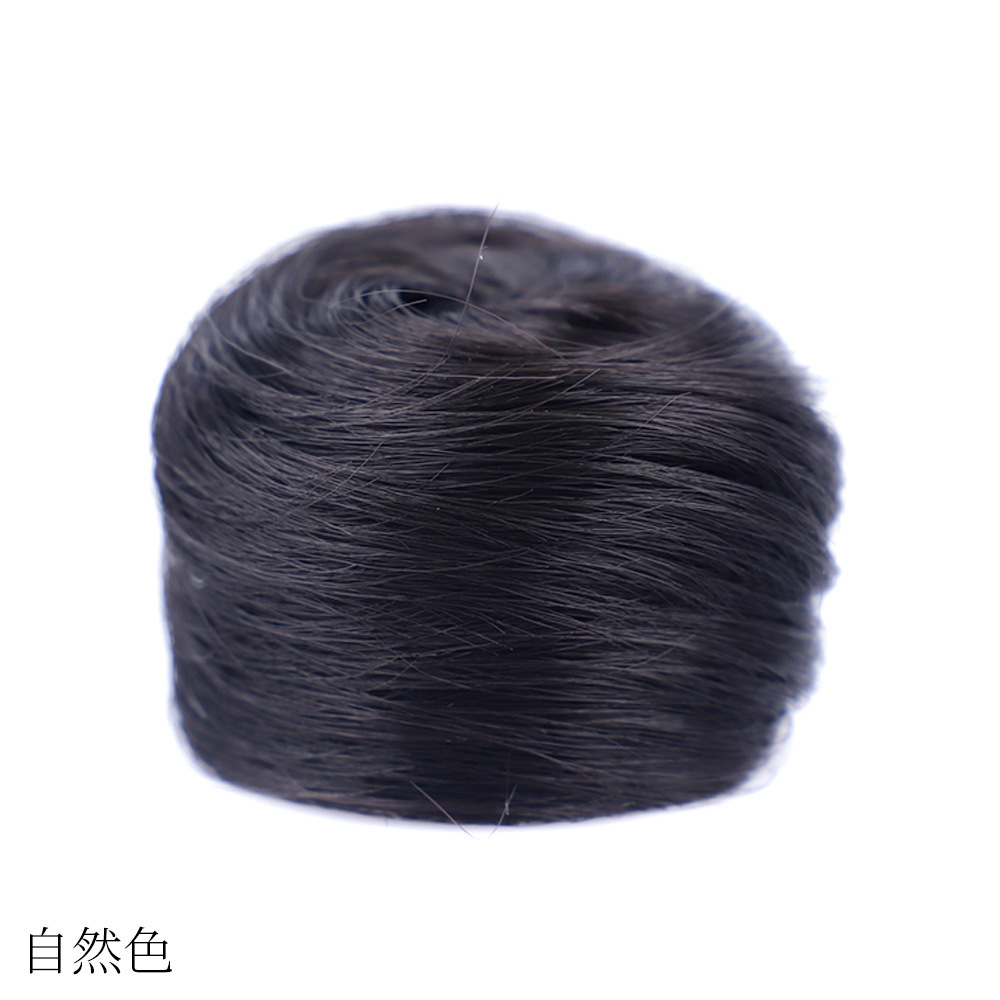 假发丸子头发包 迷你抓夹花苞化纤发包 蓬松化纤半丸子头
