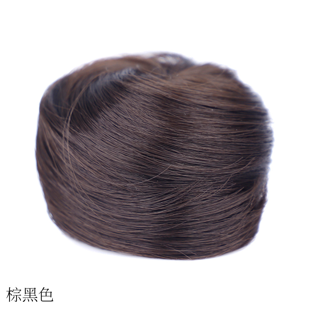假发丸子头发包 迷你抓夹花苞化纤发包 蓬松化纤半丸子头
