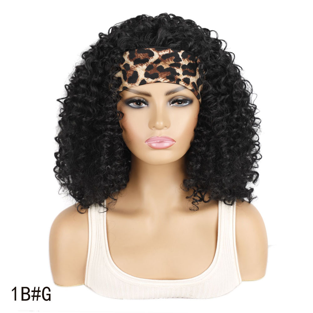 Icing Silk Hair Ribbon Wig Cap, Short Deep Wave Hair Ribbon Wig Cap, Icing Silk Wig Cap, Hair Band Wig Cap