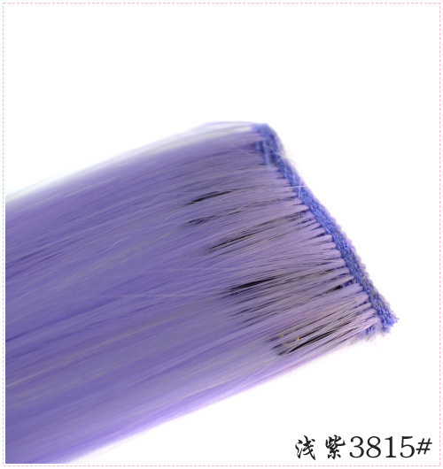 彩色BB卡假发片长直发单卡一片式彩色接发片渐变挂耳漂染假发