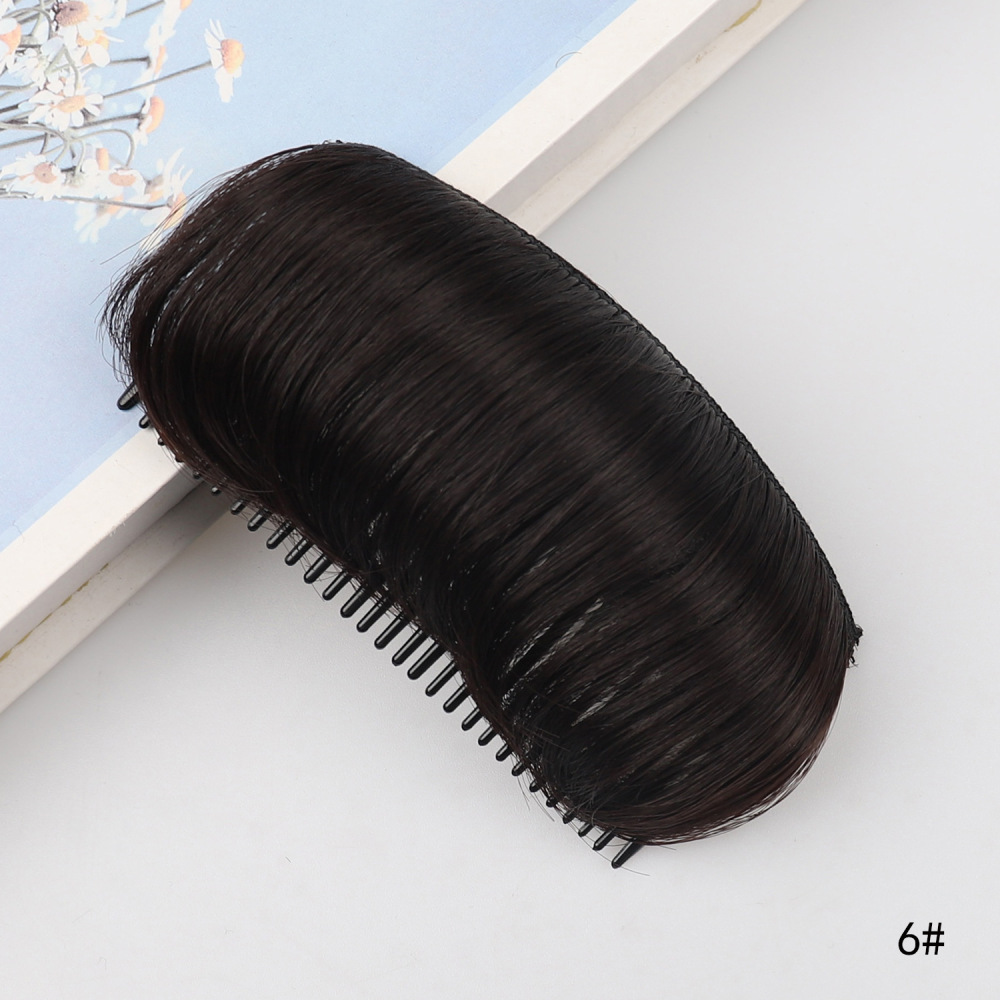 外贸欧美女士垫发梳增高颅顶假发片气质补发海绵插梳发根蓬松神器