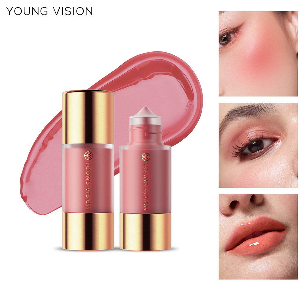 YOUNG VISION 7色滴管液体腮红水润提亮保湿丝滑自然提亮胭脂跨境
