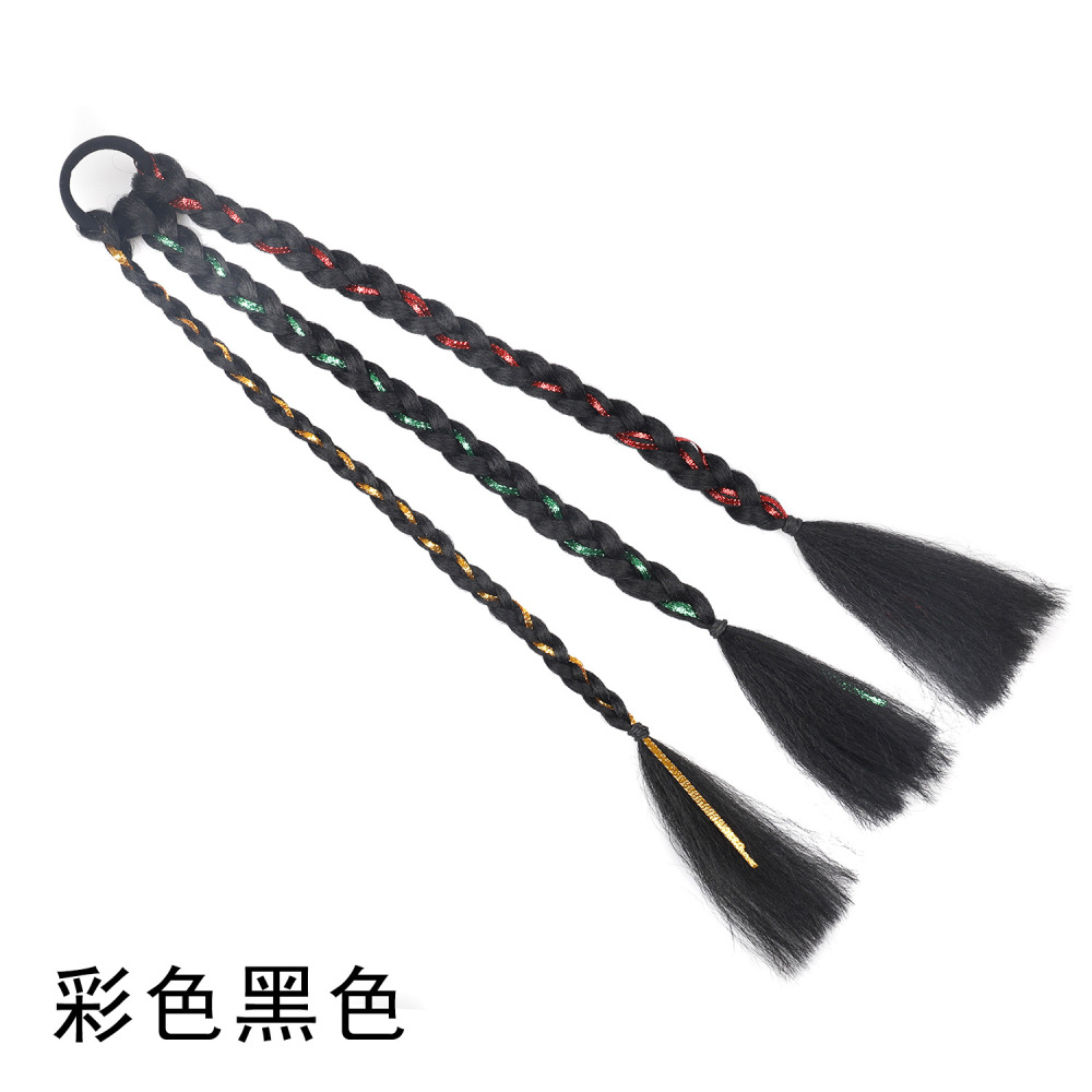 彩色酷妹拳击辫假发 欧美拳击辫假发辫子  雷鬼嘻哈脏辫辫子马尾