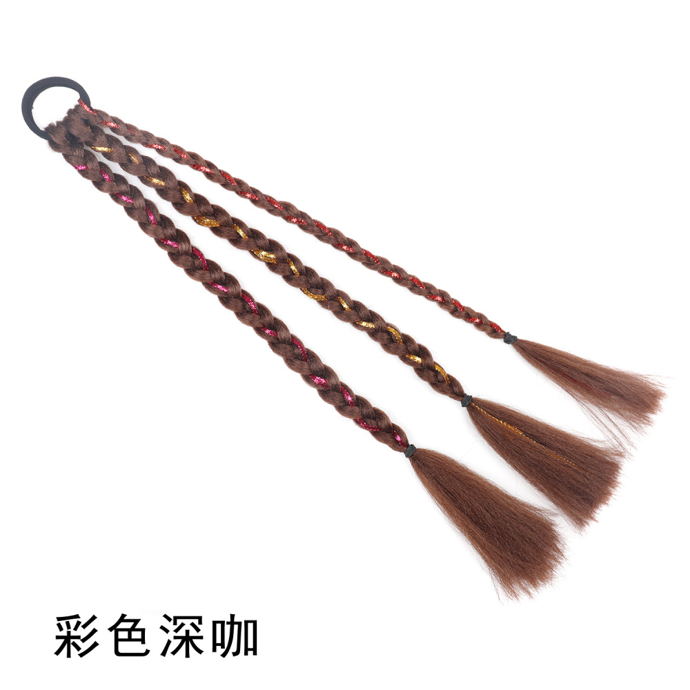 彩色酷妹拳击辫假发 欧美拳击辫假发辫子  雷鬼嘻哈脏辫辫子马尾