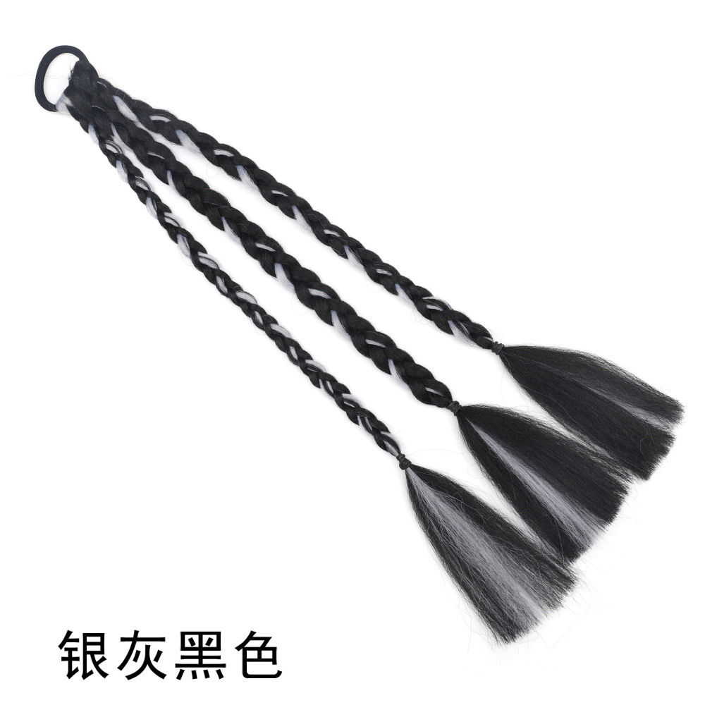 彩色酷妹拳击辫假发 欧美拳击辫假发辫子  雷鬼嘻哈脏辫辫子马尾