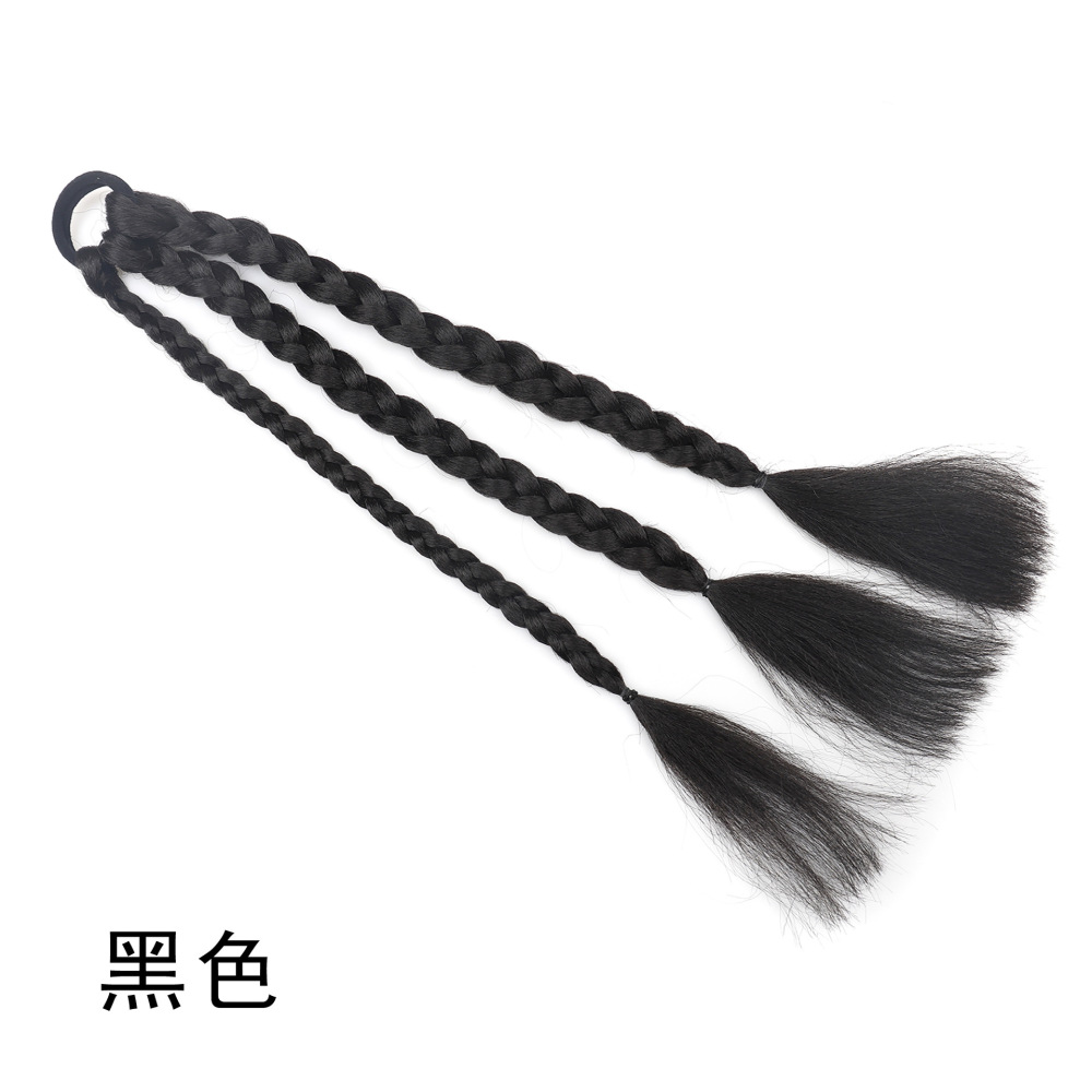 彩色酷妹拳击辫假发 欧美拳击辫假发辫子  雷鬼嘻哈脏辫辫子马尾