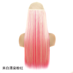 Off-white bleached to pink