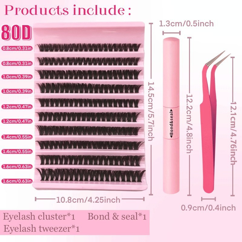 假睫毛浓密跨境单簇款式6D30p40p50p60p80p100p