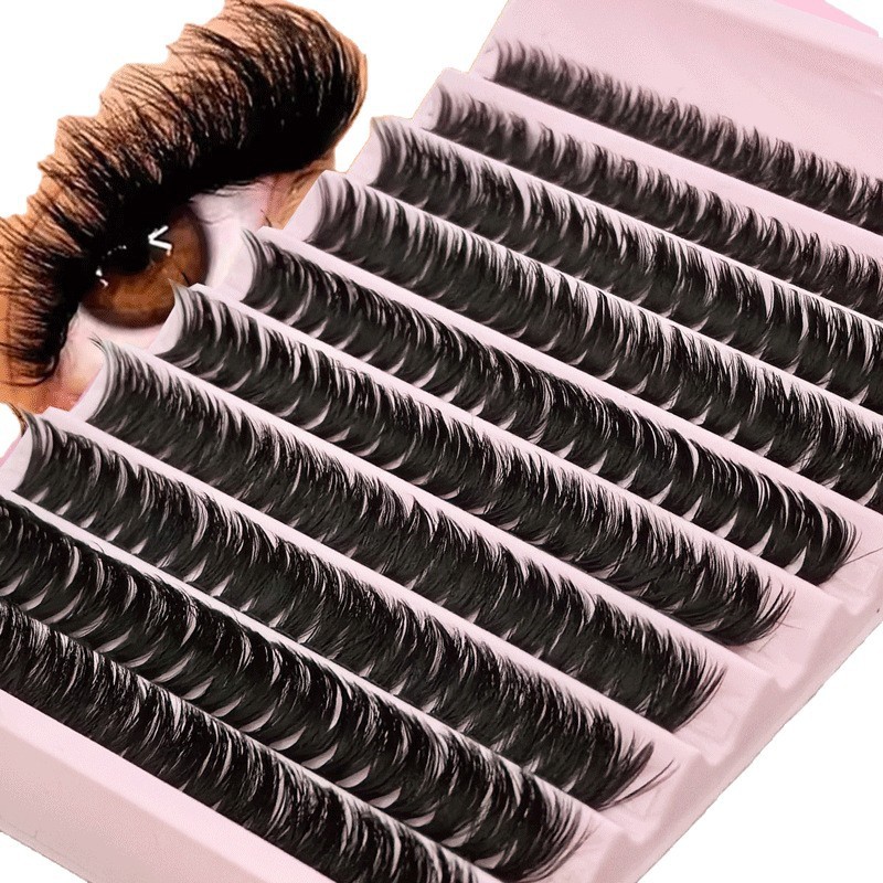 假睫毛浓密跨境单簇款式6D30p40p50p60p80p100p