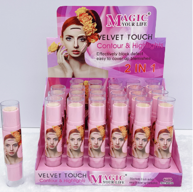 2-in-1 Concealer Highlighter Stick Brightening Coverage