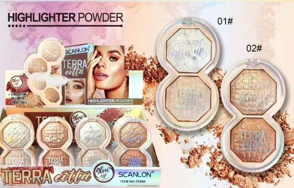 Two-color brightening high-gloss contouring plate
