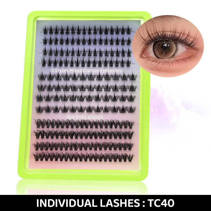DINGSEN Eyelash Factory: 30, 40, 50, 60, 80, 100-piece hot-melt segmented false eyelashes