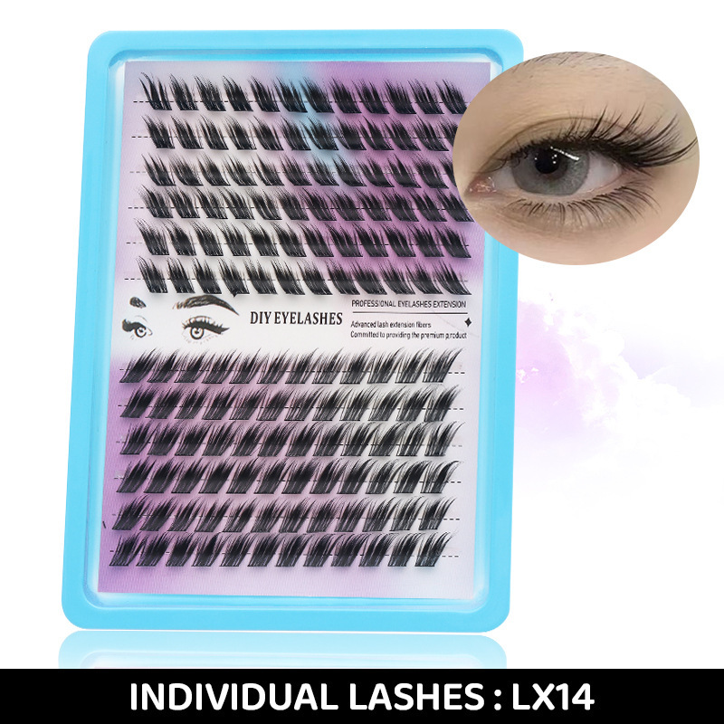 DINGSEN Eyelash Factory: 30, 40, 50, 60, 80, 100-piece hot-melt segmented false eyelashes