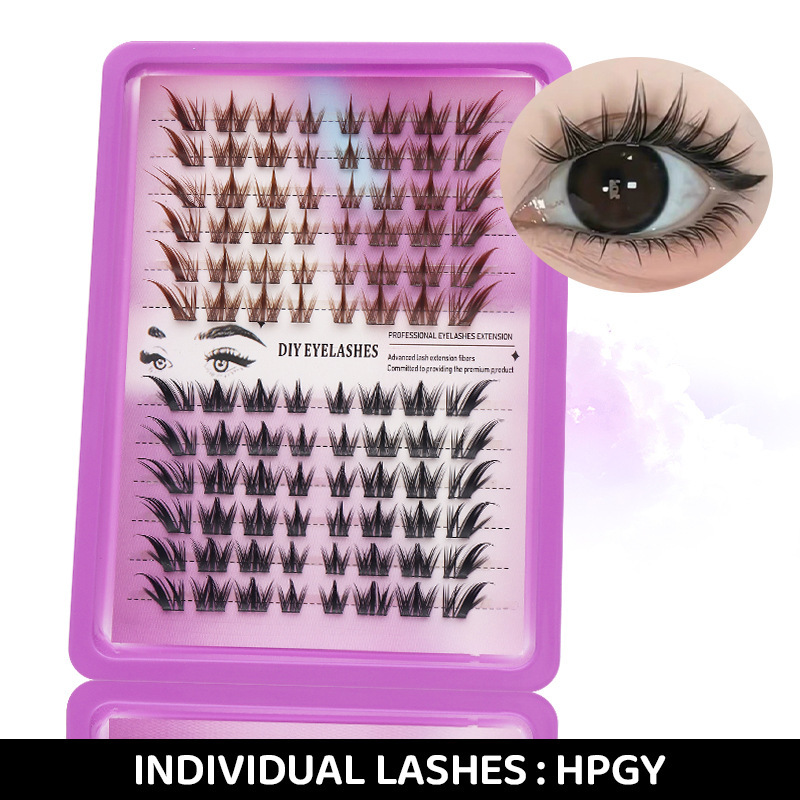 DINGSEN Eyelash Factory: 30, 40, 50, 60, 80, 100-piece hot-melt segmented false eyelashes