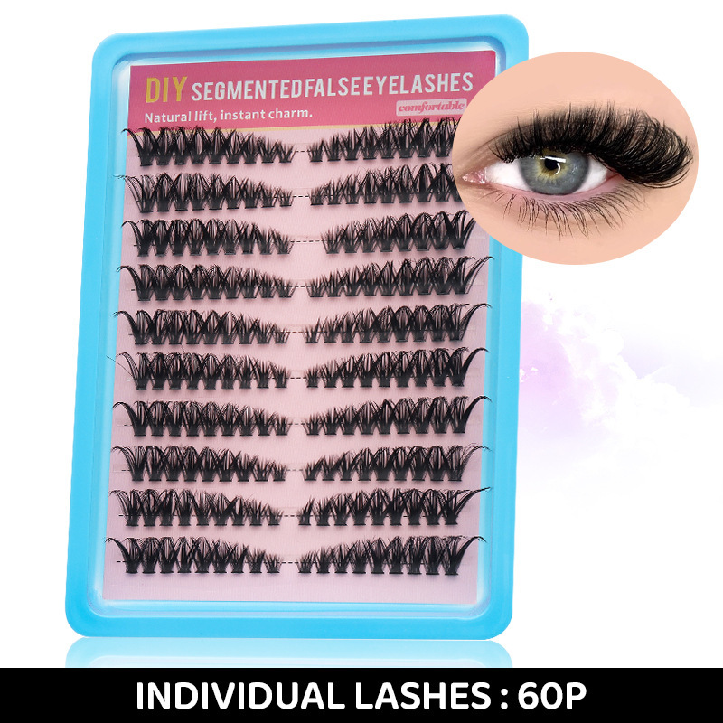 DINGSEN Eyelash Factory: 30, 40, 50, 60, 80, 100-piece hot-melt segmented false eyelashes