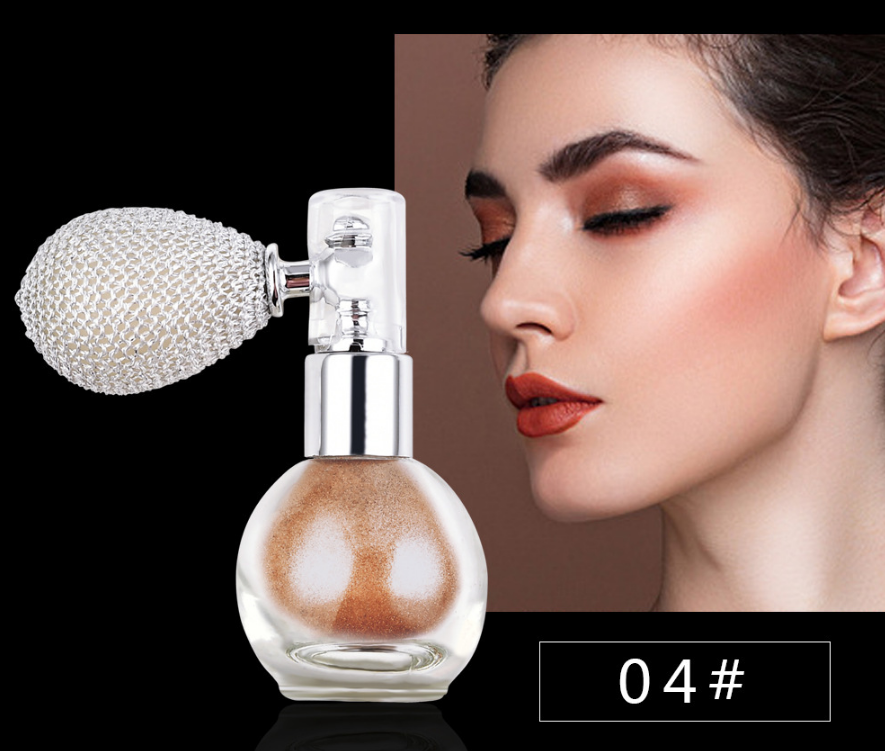Body highlighter ball wedding brightening pearlescent loose powder & spray