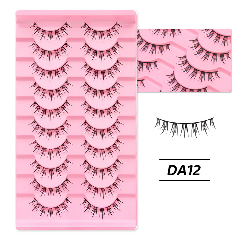 DINGSEN 10 pairs of false eyelashes with thin and light thin sheets
