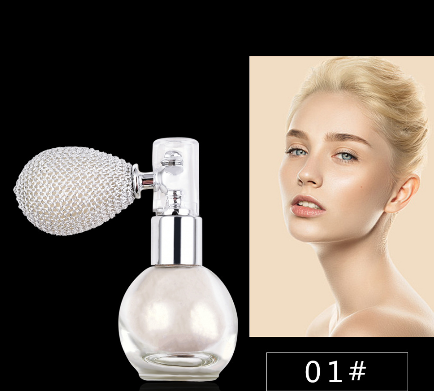 Body highlighter ball wedding brightening pearlescent loose powder & spray