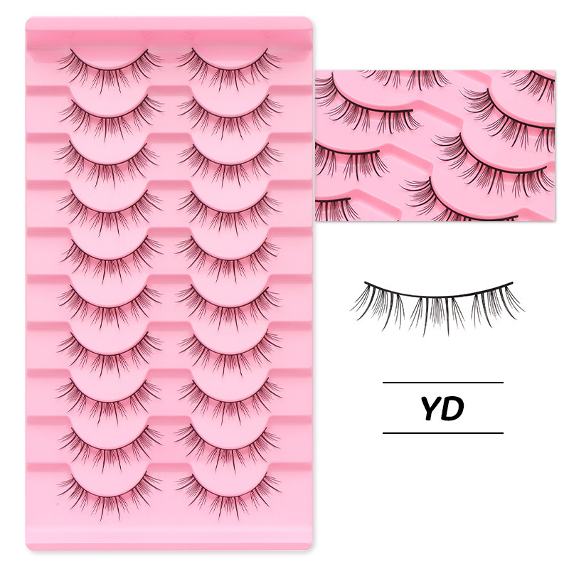 DINGSEN 10 pairs of false eyelashes with thin and light thin sheets