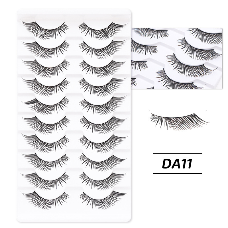 DINGSEN 10 pairs of false eyelashes with thin and light thin sheets