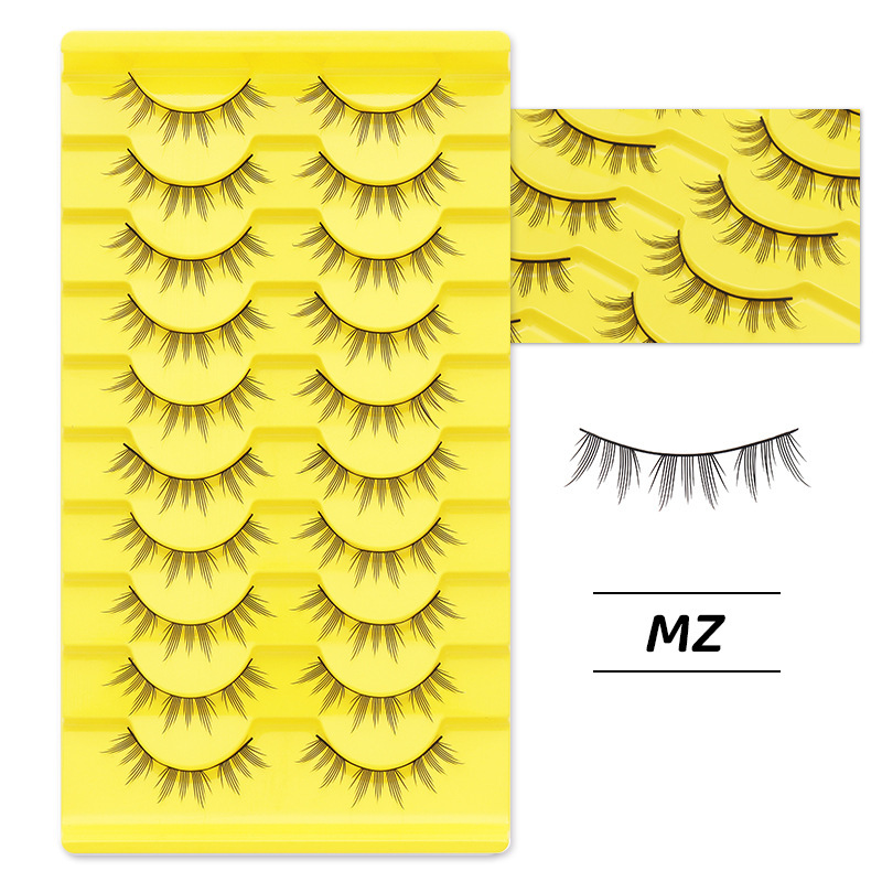 DINGSEN 10 pairs of false eyelashes with thin and light thin sheets