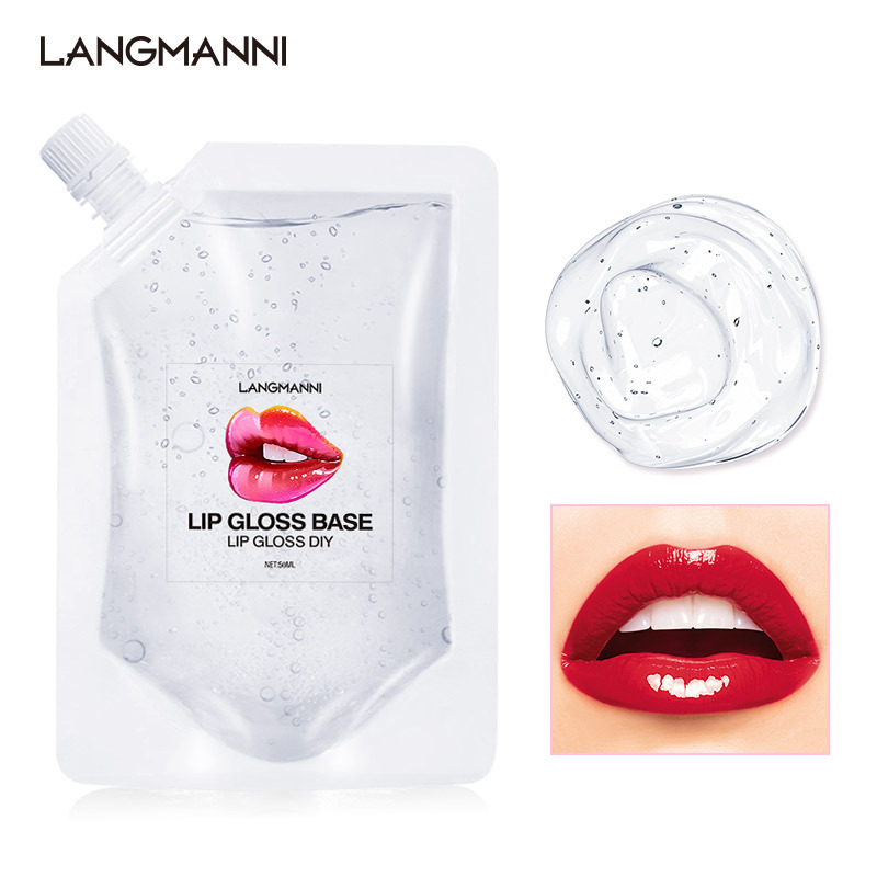 跨境专供 langmannni新款DIY透明唇彩唇釉基底 保湿滋润