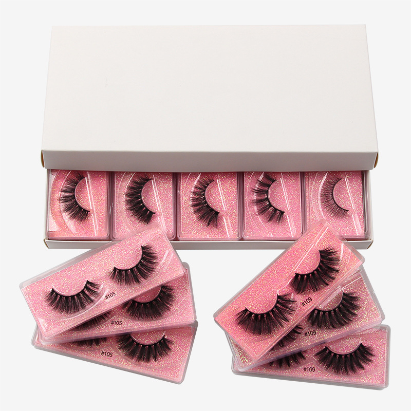 厂家直销3d假睫毛立体欧美跨境浓密款眼睫毛手工制作eyelashes
