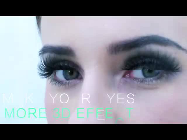 3D mink lashes欧美立体浓密款单对假睫毛卷翘柔软化纤眼睫毛