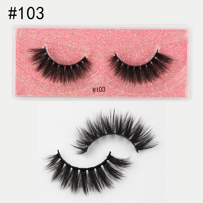 厂家直销3d假睫毛立体欧美跨境浓密款眼睫毛手工制作eyelashes