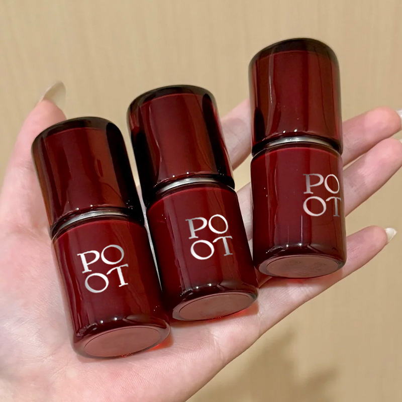 POTO多用霜雾面唇釉 丝绒哑光唇泥腮红三合一快手抖音直播同款